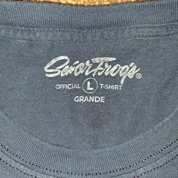 Senor Frog’s (Surfboard Repair) Navy Blue Large  Short Sleeve T Shirt - Picture 7 of 9